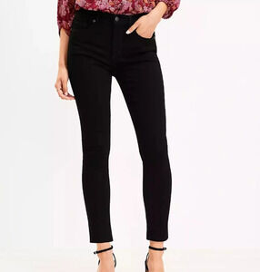 LOFT Black Legging Mid-Rise Jeans Size Women's 24/00